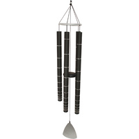 112cm Black 5 Tube Metal Harmonious Windchime