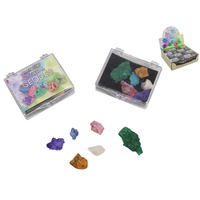 Rainbow Crystal Geodes 7pce Mini Gift Pack in Vibrant Colours Colourful