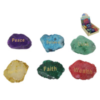 1pce 5cm Inspirational Wishing Gem Stone Gift Rock