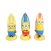 1pce 30cm Surfer Minion Figurine on Sandy Beach