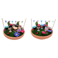 20cm Fairy Garden Party Scene, Novelty Collectable
