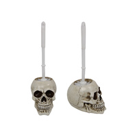 1pce 35cm Bone Skull Toilet Brush Holder