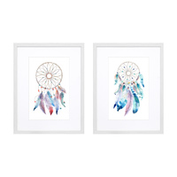 1pce 45cm Framed Dream Catcher Print Canvas
