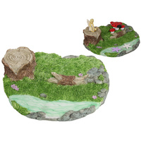 1pce 23cm Fairy Garden Display Forest Scene Base