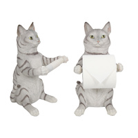 1pce 30cm Cat Toilet Paper Roll Holder, Cute Quirky Novelty