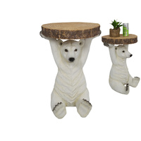 52cm Bundy Style Polar Bear Feature Side Table