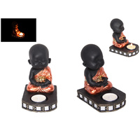1pce 15cm Cute Buddha Featured Tea Light Candle Holder