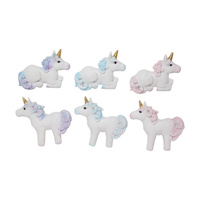 1pce 8.5cm Wide Glitter Unicorn Feature Fridge Magnet