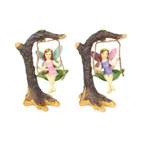 13cm Fairy on Swing for Fairy Garden Creation