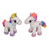New 1pce 30CM Plush Rainbow Unicorn Cushion Selected at Random