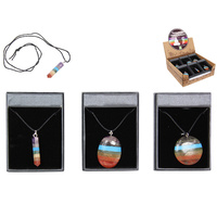 New 1pce Chakra Stone Pendant - 3 Assorted Selected at Random