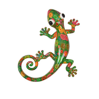 25cm Flowers Multi Coloured Lizard/Gecko Googly Eyes Wall Art Decor