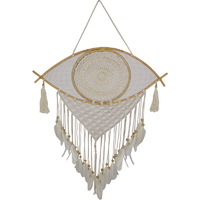 1pce 110cm Evil Eye Protection Macrame Wall Art Boho Dream Catcher 