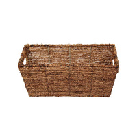 1pce 35x15cm Natural Seagrass Storage Basket Plant Magazine Holder Boho Home Décor