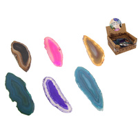 NEW 1pce 5-9cm Agate Slices - Colour / Size Selected at Random
