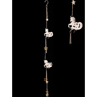 New 1pce 92cm Unicorn Hanger with Stars on Chain Metal