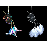 1pce 30cm Long Funky Unicorn Mini Dream Catcher