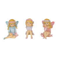 1pce 5cm Sitting Fairy Figurine Collectable for Fairy Garden