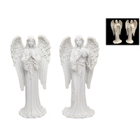 1pce 20cm Standing White Guardian Angel Figurine Decor