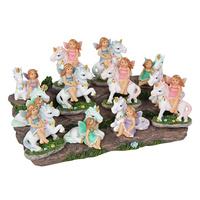 1pce 6cm Fairy with Unicorn Figurine, Fairy Garden Collectable