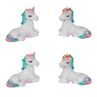 1pce 5cm Rainbow Magical Unicorn Figurine Fairy Collectable Mystical Style
