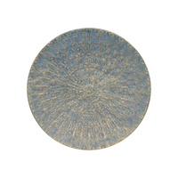 New 61cm Diameter Light Blue with Gold Wash Metal Mandala Wall Art