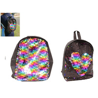 30cm Rainbow Sequin Magic Back Pack Kids Bag