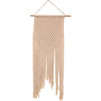 New 108CM Macrame Wall Hanger with V Shaped Pattern Boho Design