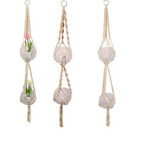 140cm Double Hanging Macrame Pot Holder BOHO Style