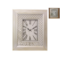 50cm Victorian Style Wall Clock with Champagne Gloss Finish Ornate