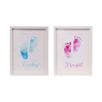 1pce 45cm Framed Baby Feet Print Baby Shower Decoration