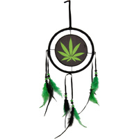 NEW 16CM Long Marijuana Leaf Hemp Dream Catcher