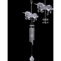 40cm Long Acrylic Unicorn Windchime Mystical Feature