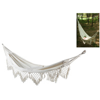 New 2m x 1m White Hammock In Carry Bag Ready to be Hung Weight Rating 100kg