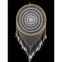 New 1pce Jumbo 80cm Diameter Crochet Dream Catcher with Bamboo Hoop