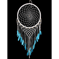 New 1pce 52cm Diameter White Macrame Dream Catcher Boho