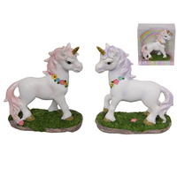 New 1pce 13cm White Unicorn in Gift Box