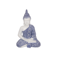 52CM Sitting Blue Willow Rulai Buddha Indoors or Outdoors