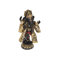 33CM DANCING GOLD GANESH W/ROBE