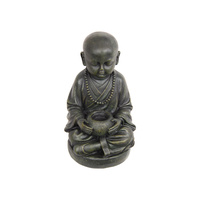 New 1pce 26cm Buddha Monk with Offering Bowl in Meditation Pose