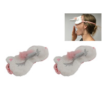 New 1pce 17cm x 10cm Unicorn Eye Mask Sleeping Soft Silk Fluff Gift
