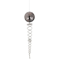 Large Silver Tree of Life Vortex Spinner & Sun Catcher 70cm High