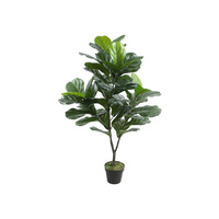 New 1pce 120cm Fiddle Plant In Pot Artificial Realistic Looking
