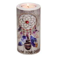 New 1pce 12cm Round Follow Your Dreams Tealight Holder Catcher