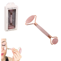 1pce 14cm Rose Quartz Wellness Roller in Gift Box Facial Beauty Skin