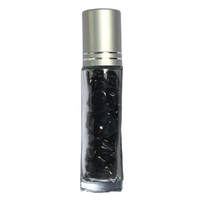 8.5cm Hematite Massage Roller Refillable Spiritual Essential Oil Meditation Zen