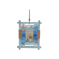New 1pce 33X26CM Beach Themed Hanging Photo Frame with Starfish Decor