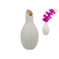 28cm Porcelain Striped Decorative Vase ร Modern Home Decor