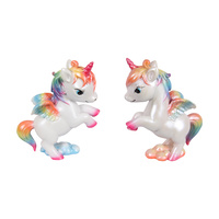 1pce 15cm Rainbow Baby Unicorn Rearing Standing Kids Home Decor