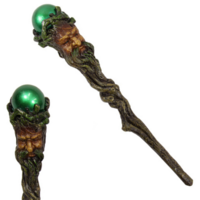 1pce Green Tree Man 24cm Magic Wand Figurine, Mystical Gift Decor Cosplay